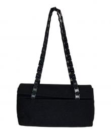 Salvatore Ferragamo（サルヴァトーレ フェラガモ）の古着「ロングチェーントートバッグ」｜ブラック