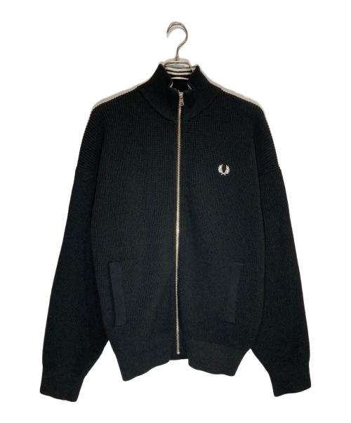 FRED PERRY（フレッドペリー）FRED PERRY (フレッドペリー) BEAMS (ビームス) 別注ドライバーズニット ブラック サイズ:Mの古着・服飾アイテム