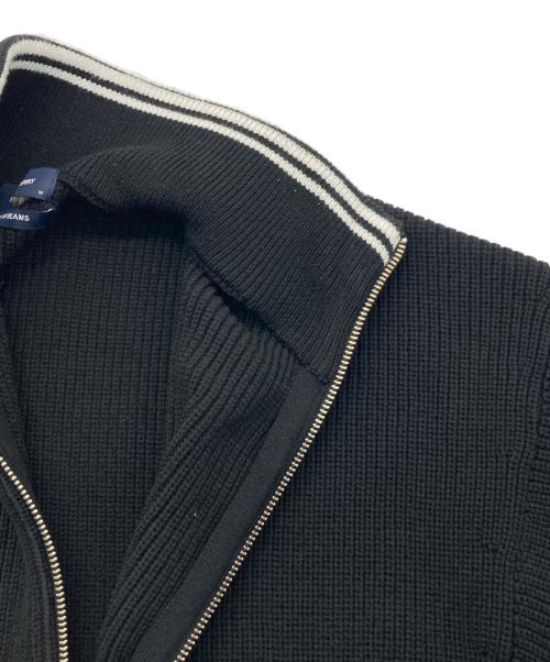 FRED PERRY（フレッドペリー）FRED PERRY (フレッドペリー) BEAMS (ビームス) 別注ドライバーズニット ブラック サイズ:Mの古着・服飾アイテム