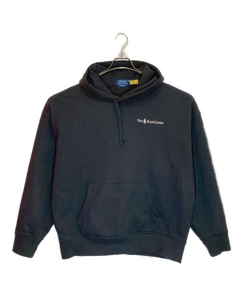 POLO RALPH LAUREN（ポロ・ラルフローレン）POLO RALPH LAUREN (ポロ・ラルフローレン) プルオーバーパーカー ブラック サイズ:Lの古着・服飾アイテム