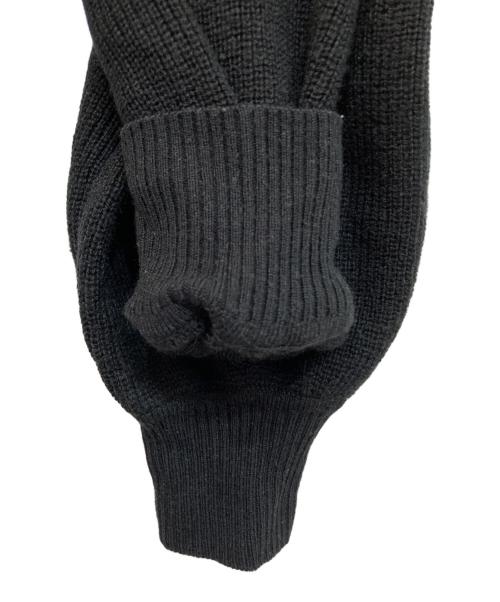 BLUE LABEL CRESTBRIDGE（ブルーレーベルクレストブリッジ）BLUE LABEL CRESTBRIDGE (ブルーレーベルクレストブリッジ) ソフトコンフォートニット セットアップカットソーワンピース ブラック サイズ:38の古着・服飾アイテム