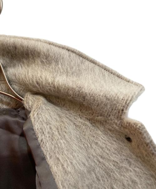 FRAMeWORK（フレームワーク）FRAMeWORK (フレームワーク) ウールモヘヤシャギーバルカラーコート ベージュ サイズ:-の古着・服飾アイテム