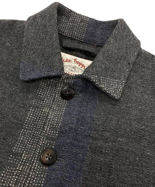 CALEE（キャリー）CALEE (キャリー) Wool Dobby work jacket グレー サイズ:Mの古着・服飾アイテム