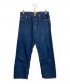 THE UNIONザ ユニオン）の古着「BIG T DENIM PANTS」｜インディゴ