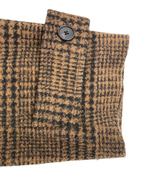 green label relaxing（グリーンレーベルリラクシング）green label relaxing (グリーンレーベルリラクシング) ボンディング チェック コート ブラウン サイズ:38の古着・服飾アイテム