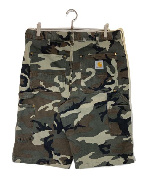 CarHartt（カーハート）CarHartt (カーハート) カモフラダブルニハーフパンツ グリーン サイズ:34の古着・服飾アイテム