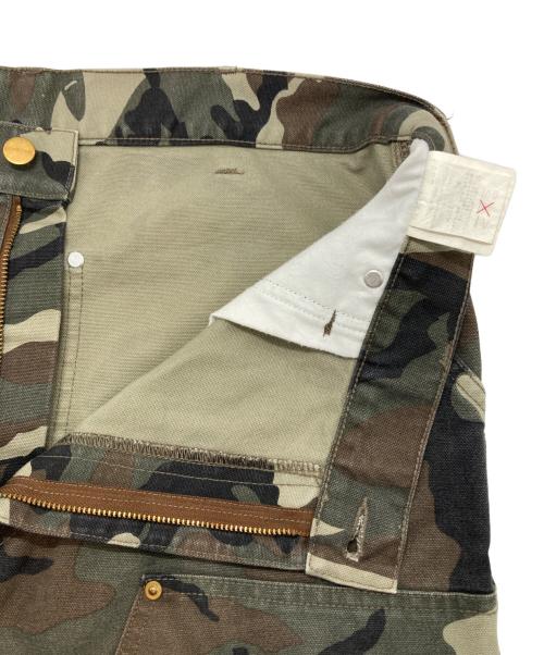 CarHartt（カーハート）CarHartt (カーハート) カモフラダブルニハーフパンツ グリーン サイズ:34の古着・服飾アイテム