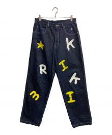 ROCA WEAR（ロカウェア）の古着「ペイントバギーデニムパンツ」｜インディゴ
