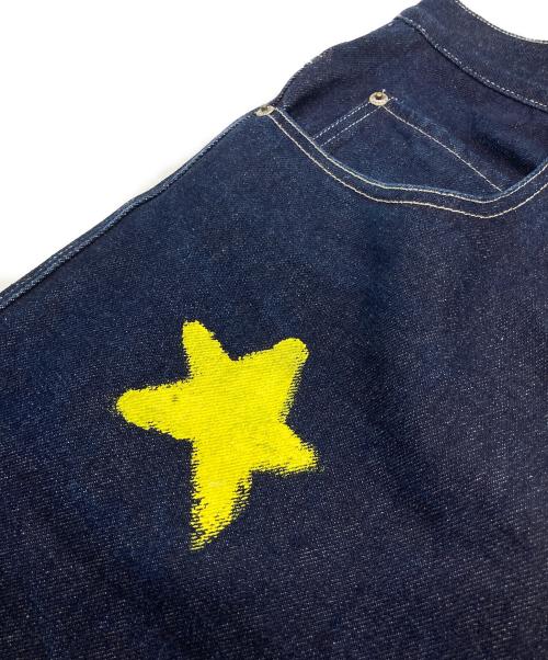 ROCA WEAR（ロカウェア）ROCA WEAR (ロカウェア) ペイントバギーデニムパンツ インディゴ サイズ:34の古着・服飾アイテム