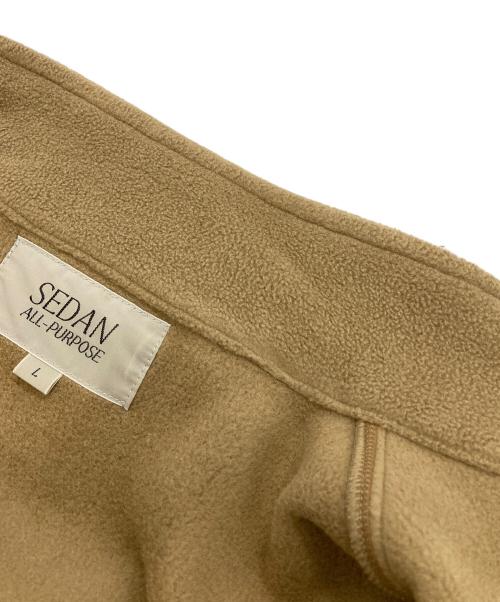 SEDAN ALL-PURPOSE（セダンオールパーパス）SEDAN ALL-PURPOSE (セダンオールパーパス) POLARTEC Fleece Jacket ブラウン サイズ:Lの古着・服飾アイテム