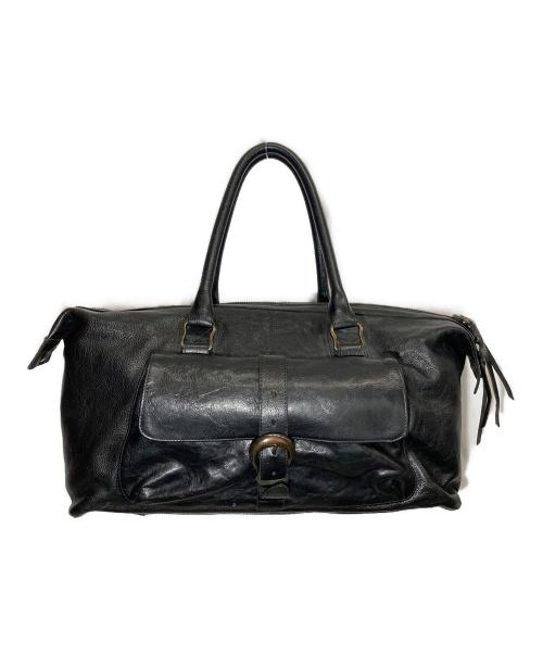 Alfredo BANNISTER（アルフレッドバニスター）alfredo BANNISTER (アルフレッドバニスター) レザーボストンバッグ ブラックの古着・服飾アイテム