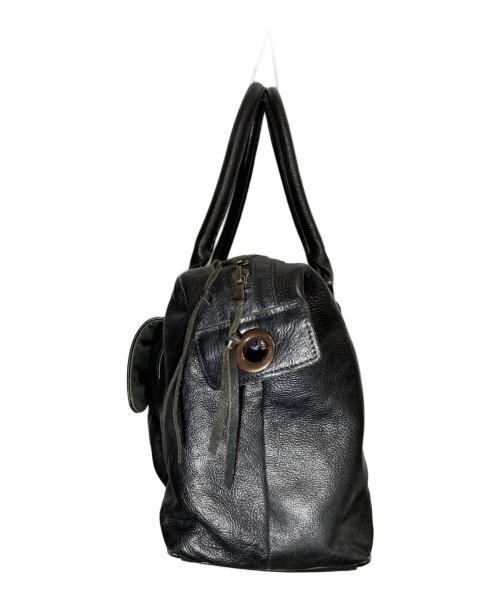 Alfredo BANNISTER（アルフレッドバニスター）alfredo BANNISTER (アルフレッドバニスター) レザーボストンバッグ ブラックの古着・服飾アイテム