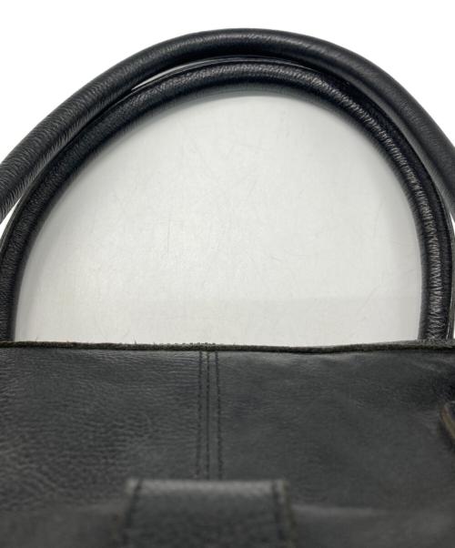 Alfredo BANNISTER（アルフレッドバニスター）alfredo BANNISTER (アルフレッドバニスター) レザーボストンバッグ ブラックの古着・服飾アイテム