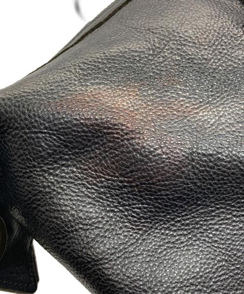 Alfredo BANNISTER（アルフレッドバニスター）alfredo BANNISTER (アルフレッドバニスター) レザーボストンバッグ ブラックの古着・服飾アイテム