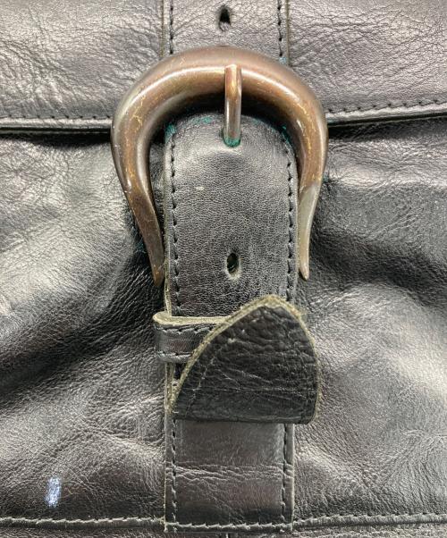 Alfredo BANNISTER（アルフレッドバニスター）alfredo BANNISTER (アルフレッドバニスター) レザーボストンバッグ ブラックの古着・服飾アイテム