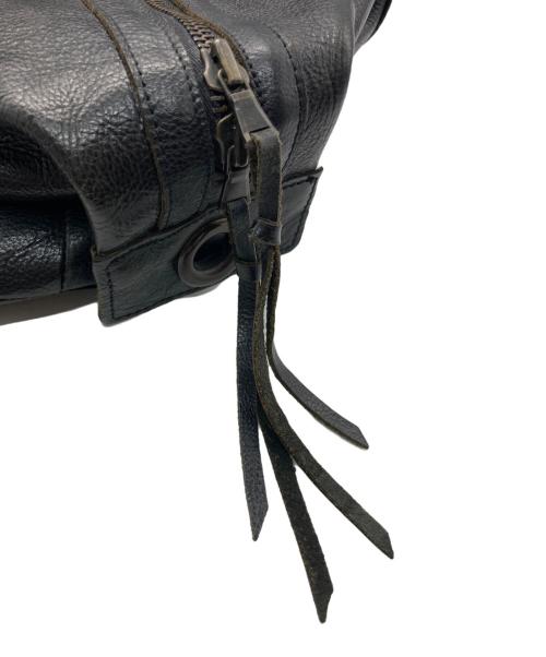 Alfredo BANNISTER（アルフレッドバニスター）alfredo BANNISTER (アルフレッドバニスター) レザーボストンバッグ ブラックの古着・服飾アイテム