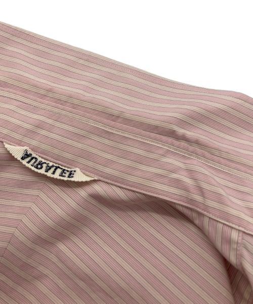 AURALEE（オーラリー）AURALEE (オーラリー) FINX POLYESTER STRIPE SHIRT ピンク サイズ:3の古着・服飾アイテム