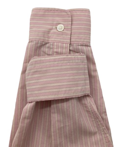 AURALEE（オーラリー）AURALEE (オーラリー) FINX POLYESTER STRIPE SHIRT ピンク サイズ:3の古着・服飾アイテム