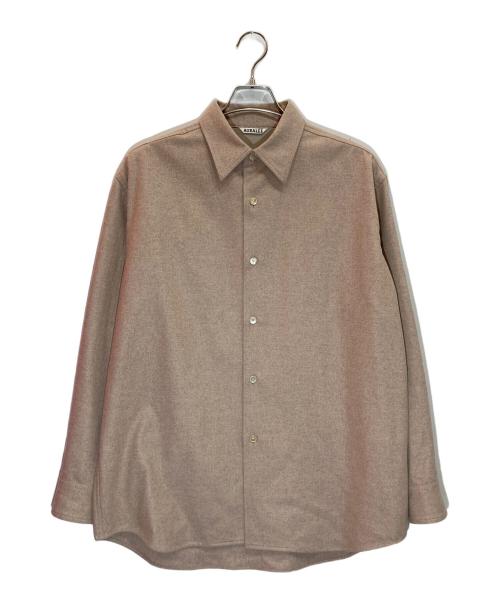 AURALEE（オーラリー）AURALEE (オーラリー) WOOL FULLING FLANNEL SHIRTS ピンク サイズ:3の古着・服飾アイテム