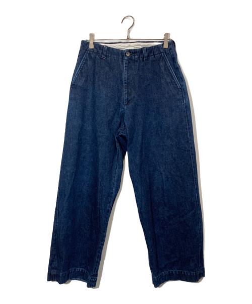 UNIVERSAL PRODUCTS.（ユニバーサルプロダクツ）UNIVERSAL PRODUCTS. (ユニバーサルプロダクツ) NO TUCK WIDE DENIM PANTS インディゴ サイズ:1の古着・服飾アイテム