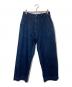 UNIVERSAL PRODUCTS.（ユニバーサルプロダクツ）の古着「NO TUCK WIDE DENIM PANTS」｜インディゴ