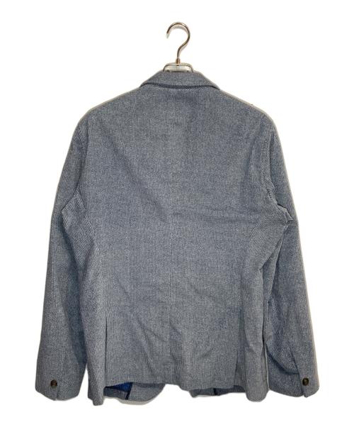 EMPORIO ARMANI（エンポリオアルマーニ）EMPORIO ARMANI (エンポリオアルマーニ) コーデュロイテーラードジャケット ブルー サイズ:54の古着・服飾アイテム