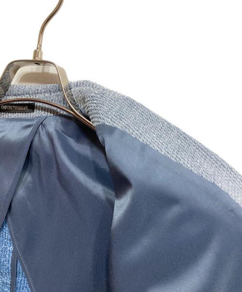 EMPORIO ARMANI（エンポリオアルマーニ）EMPORIO ARMANI (エンポリオアルマーニ) コーデュロイテーラードジャケット ブルー サイズ:54の古着・服飾アイテム