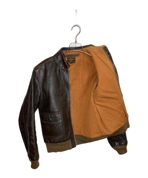 BUZZ RICKSON'S（バズリクソンズ）BUZZ RICKSON'S (バズリクソンズ) A-2 レザージャケット ブラウン サイズ:40の古着・服飾アイテム
