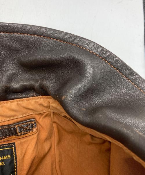 BUZZ RICKSON'S（バズリクソンズ）BUZZ RICKSON'S (バズリクソンズ) A-2 レザージャケット ブラウン サイズ:40の古着・服飾アイテム