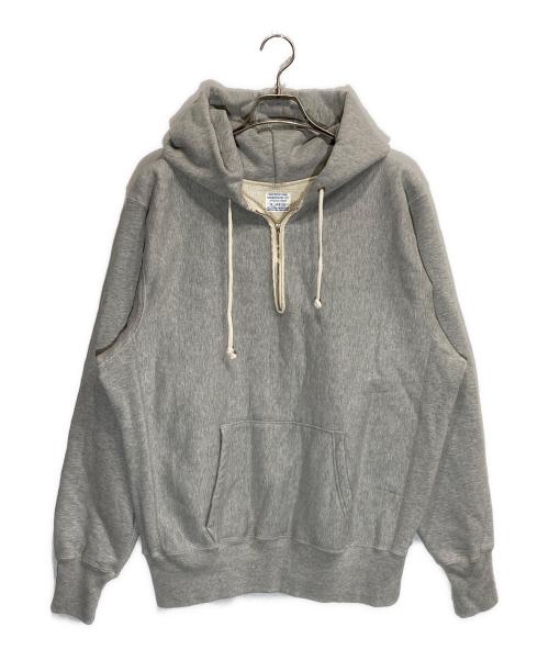 WAREHOUSE（ウエアハウス）WAREHOUSE (ウエアハウス) ヘビーウェイトハーフジップフーディー グレー サイズ:XLの古着・服飾アイテム