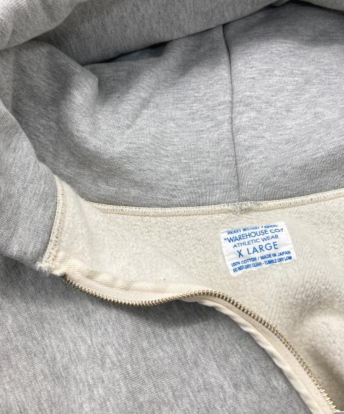 WAREHOUSE（ウエアハウス）WAREHOUSE (ウエアハウス) ヘビーウェイトハーフジップフーディー グレー サイズ:XLの古着・服飾アイテム