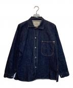WAREHOUSEウエアハウス）の古着「OPEN FRONT JUMPER」｜インディゴ