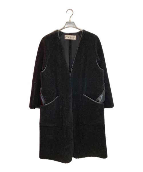 INSCRIRE（アンスクリア）INSCRIRE (アンスクリア) Fake Mouton Liner Coat ブラック サイズ:下記参照の古着・服飾アイテム