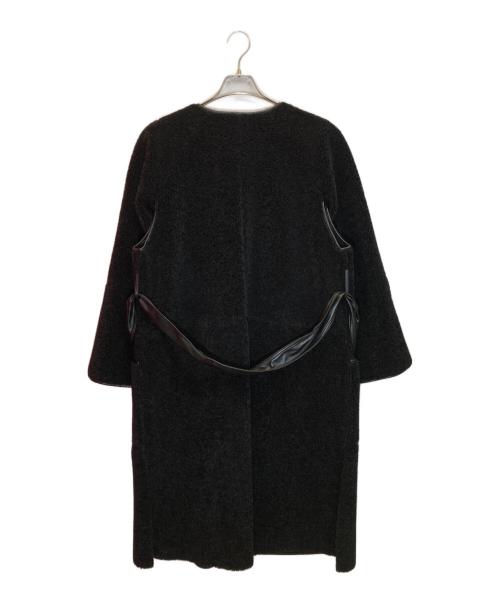 INSCRIRE（アンスクリア）INSCRIRE (アンスクリア) Fake Mouton Liner Coat ブラック サイズ:下記参照の古着・服飾アイテム