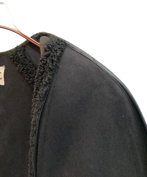 INSCRIRE（アンスクリア）INSCRIRE (アンスクリア) Fake Mouton Liner Coat ブラック サイズ:下記参照の古着・服飾アイテム