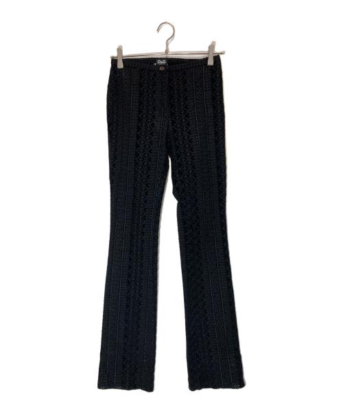 D&G（ディーアンドジー）D&G (ディーアンドジー) レースパンツ ブラック サイズ:24の古着・服飾アイテム