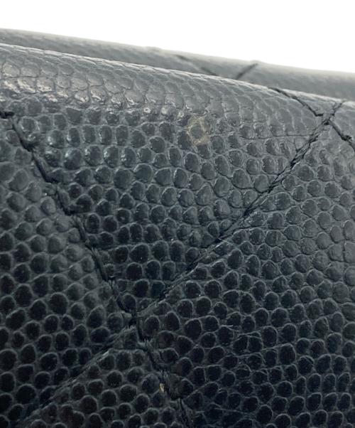 CHANEL（シャネル）CHANEL (シャネル) マトラッセクラシックスモールフラップウォレット ブラックの古着・服飾アイテム