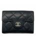CHANEL（シャネル）の古着「マトラッセクラシックスモールフラップウォレット」｜ブラック
