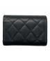 CHANEL (シャネル) マトラッセクラシックスモールフラップウォレット ブラック：70000円