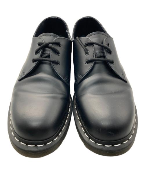 Dr.Martens（ドクターマーチン）Dr.Martens (ドクターマーチン) 1461 ホワイトステッチ 3 ホール シューズ ブラック サイズ:UK 10の古着・服飾アイテム