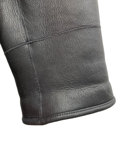 Pelley Lusso（ペレリールッソ）PELLEY LUSSO (ペレリールッソ) ムートンコート ブラック サイズ:Mの古着・服飾アイテム