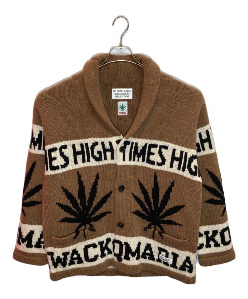 WACKO MARIA（ワコマリア）WACKO MARIA (ワコマリア) HIGHTIMES (ハイ・タイムズ) COWICHAN SWEATER ブラウン サイズ:Sの古着・服飾アイテム