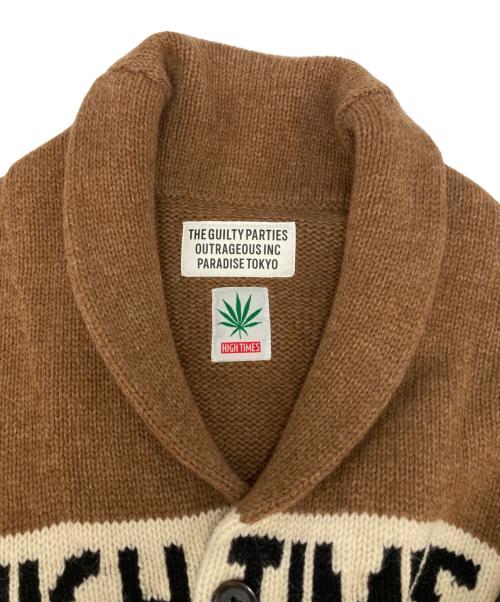 WACKO MARIA（ワコマリア）WACKO MARIA (ワコマリア) HIGHTIMES (ハイ・タイムズ) COWICHAN SWEATER ブラウン サイズ:Sの古着・服飾アイテム