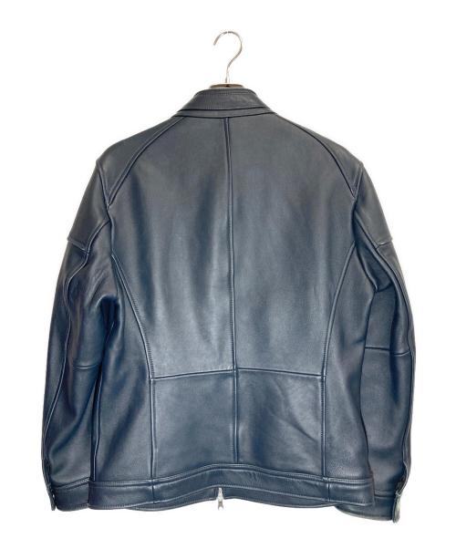 RATTLE TRAP（ラトルトラップ）RATTLE TRAP (ラトルトラップ) シープレザー シングルライダースジャケット ネイビー サイズ:3Lの古着・服飾アイテム