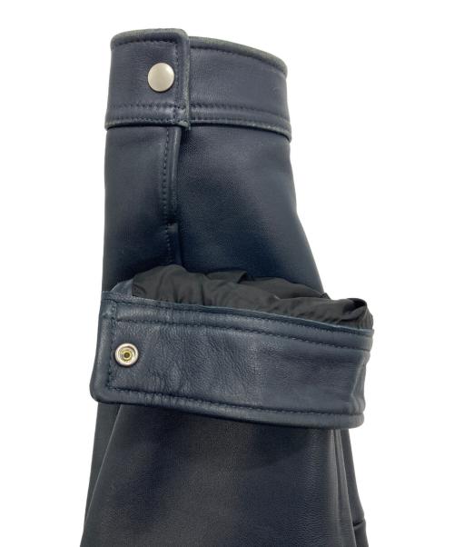 RATTLE TRAP（ラトルトラップ）RATTLE TRAP (ラトルトラップ) シープレザー シングルライダースジャケット ネイビー サイズ:3Lの古着・服飾アイテム