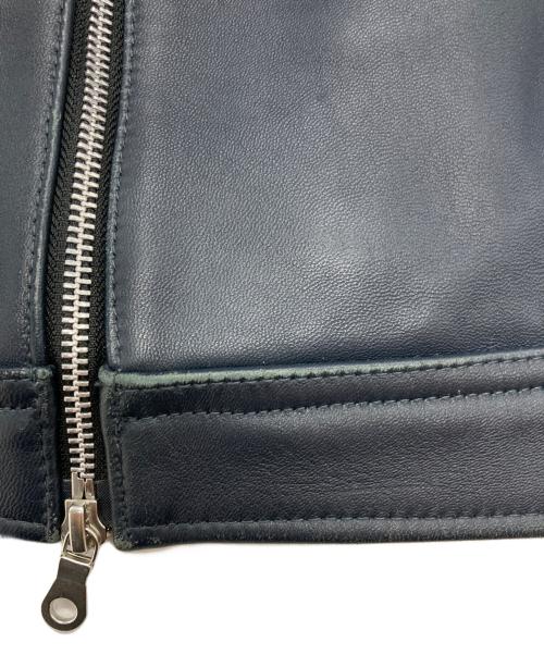 RATTLE TRAP（ラトルトラップ）RATTLE TRAP (ラトルトラップ) シープレザー シングルライダースジャケット ネイビー サイズ:3Lの古着・服飾アイテム