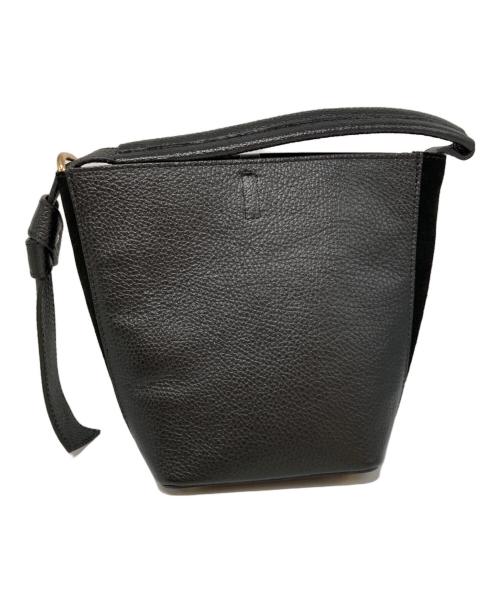 AULENTTI（オウレンティ）AULENTTI (オウレンティ) LEATHER 2WAY HANDBAG ブラックの古着・服飾アイテム