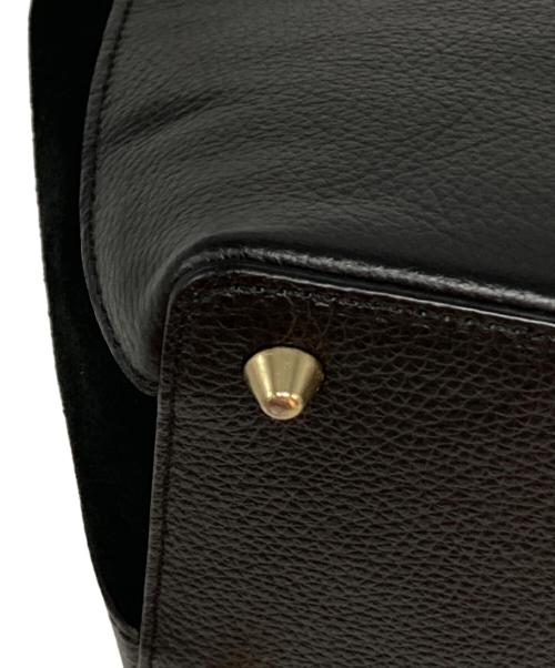 AULENTTI（オウレンティ）AULENTTI (オウレンティ) LEATHER 2WAY HANDBAG ブラックの古着・服飾アイテム