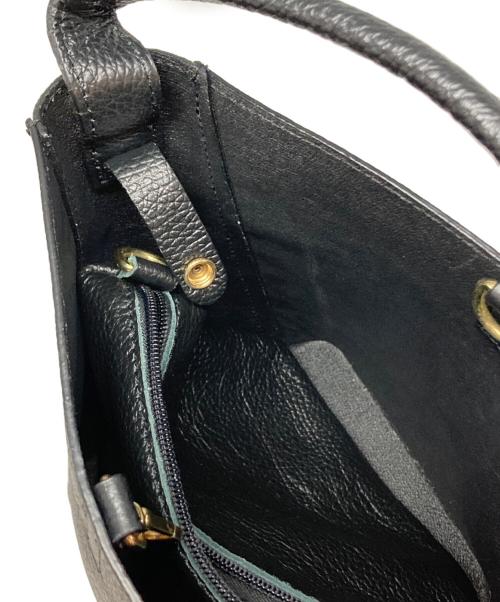 AULENTTI（オウレンティ）AULENTTI (オウレンティ) LEATHER 2WAY HANDBAG ブラックの古着・服飾アイテム