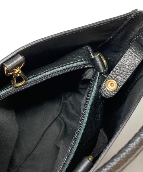AULENTTI（オウレンティ）AULENTTI (オウレンティ) LEATHER 2WAY HANDBAG ブラックの古着・服飾アイテム